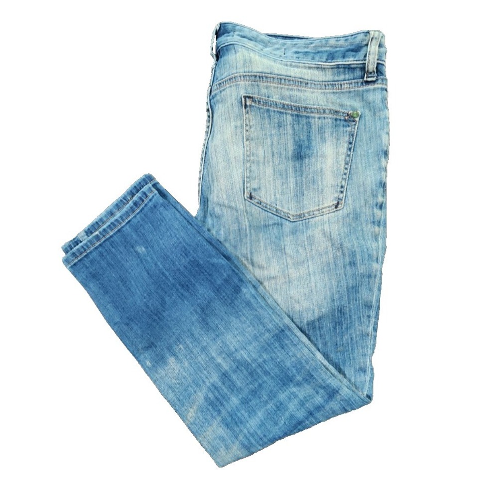 Pilcro and the Letterpress Light Wash Straight Leg Denim Jeans Women‎